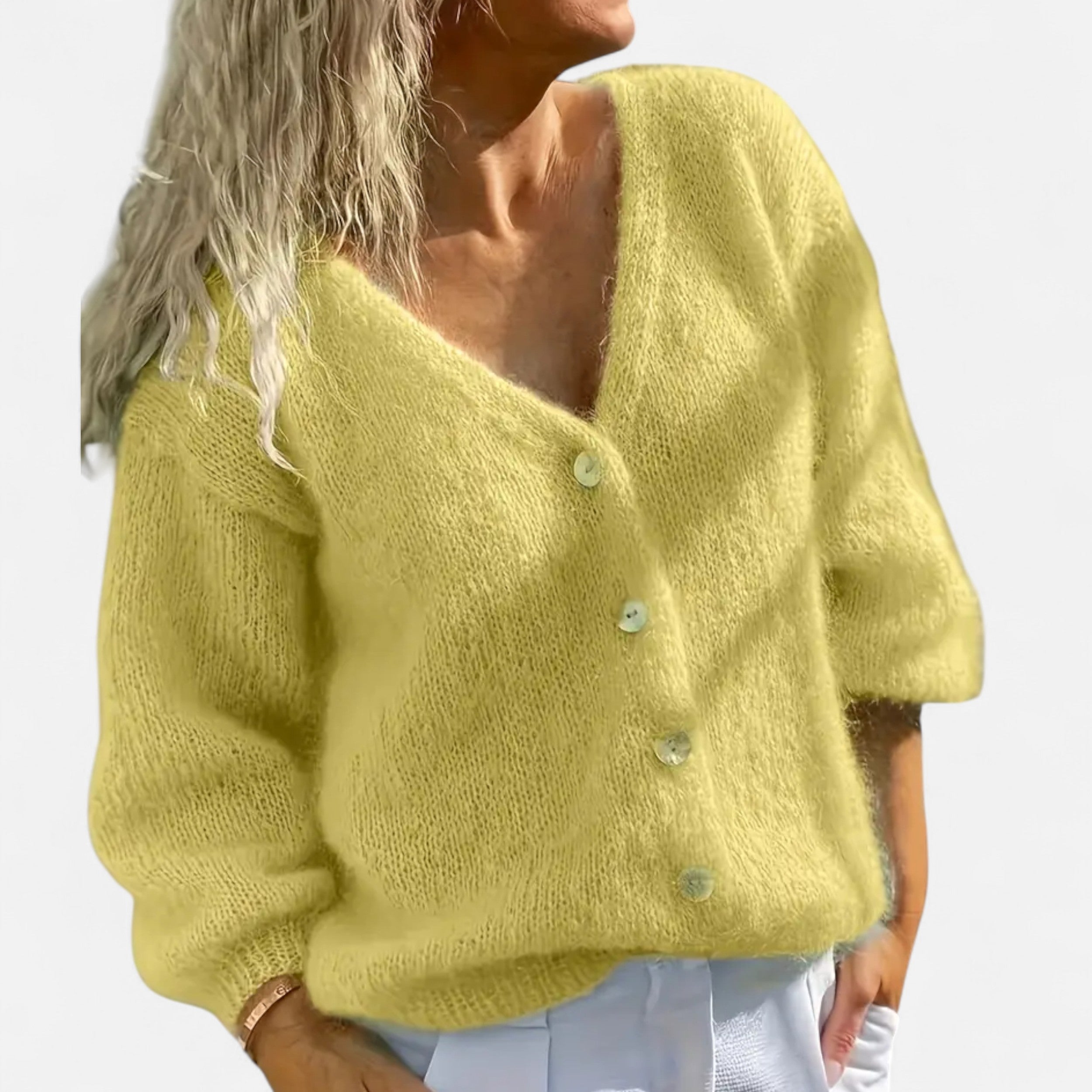 Lanavel | Women’s Spring/Autumn Korean Style Soft Loose Cardigan Sweater