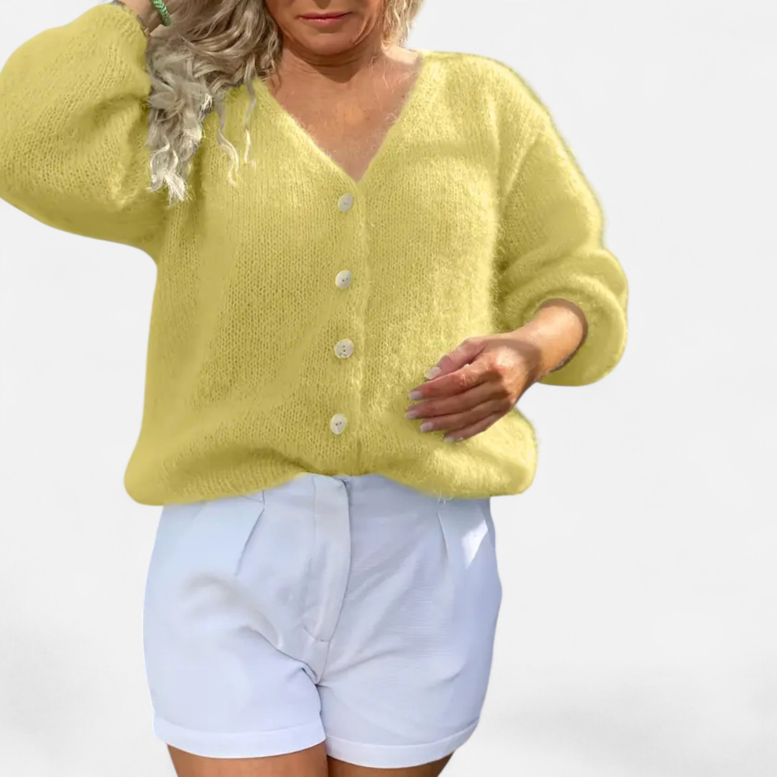 Lanavel | Women’s Spring/Autumn Korean Style Soft Loose Cardigan Sweater