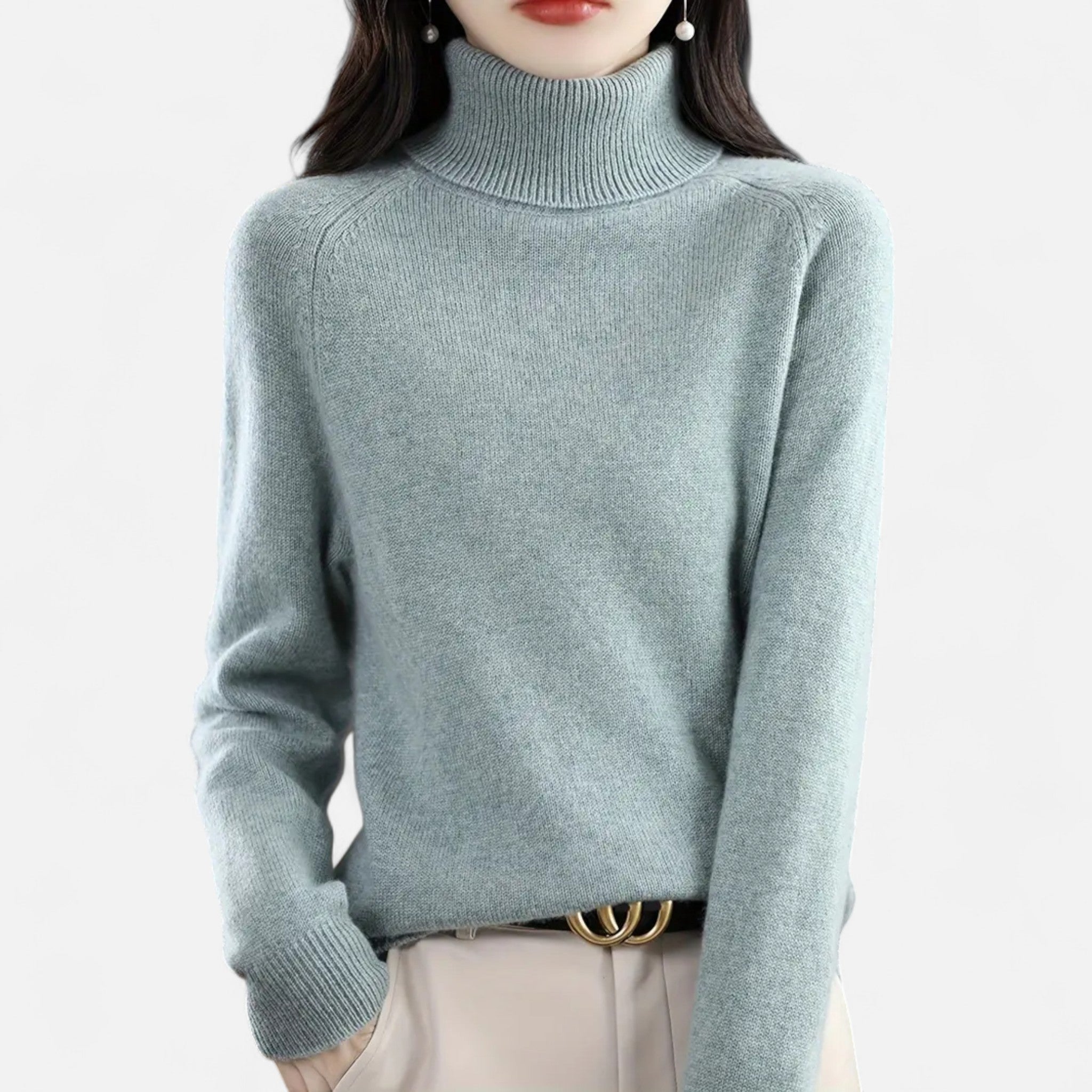 Lanavel | Women’s Classic Turtleneck Knit Sweater
