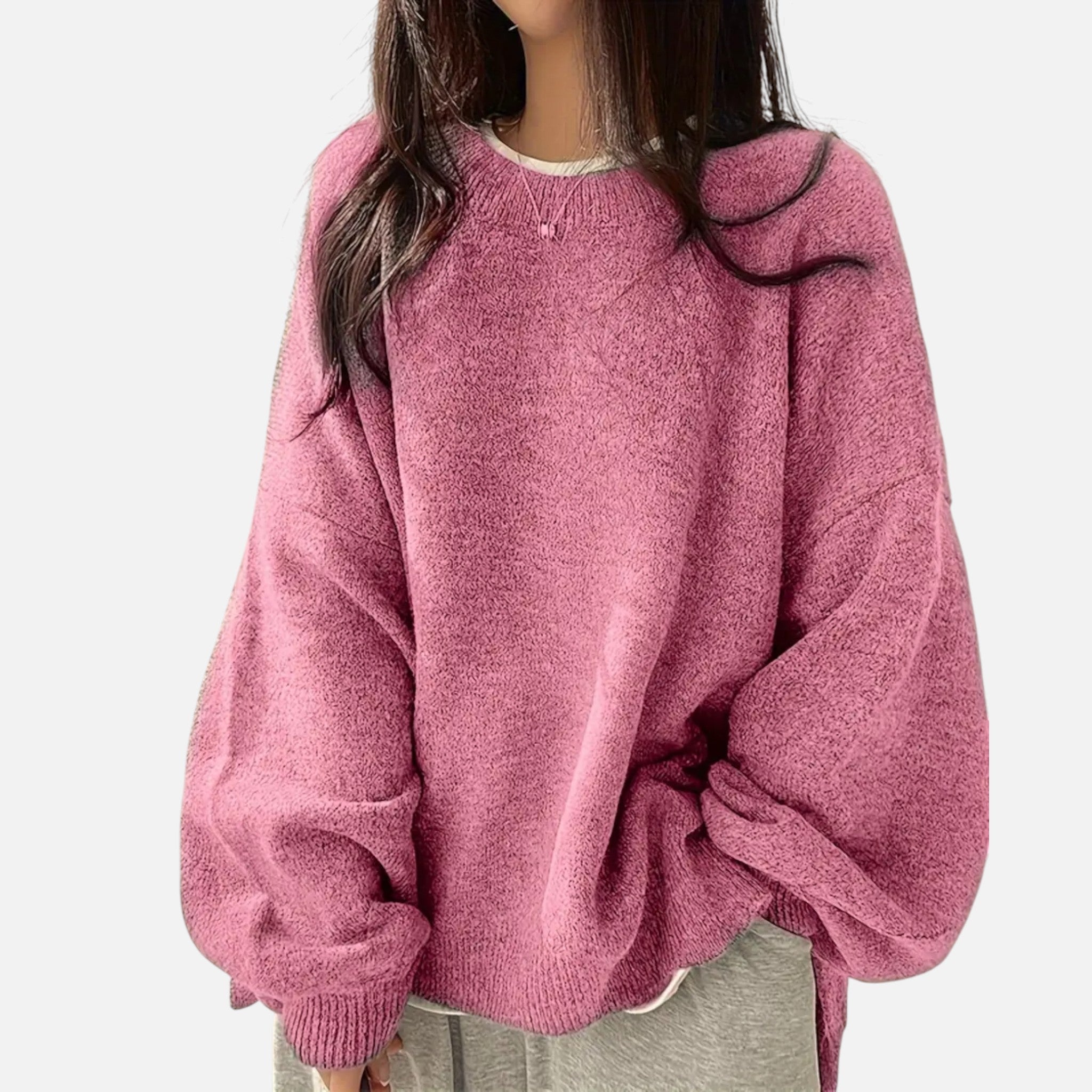 Lanavel | Women’s Classic Crew Neck Knit Sweater