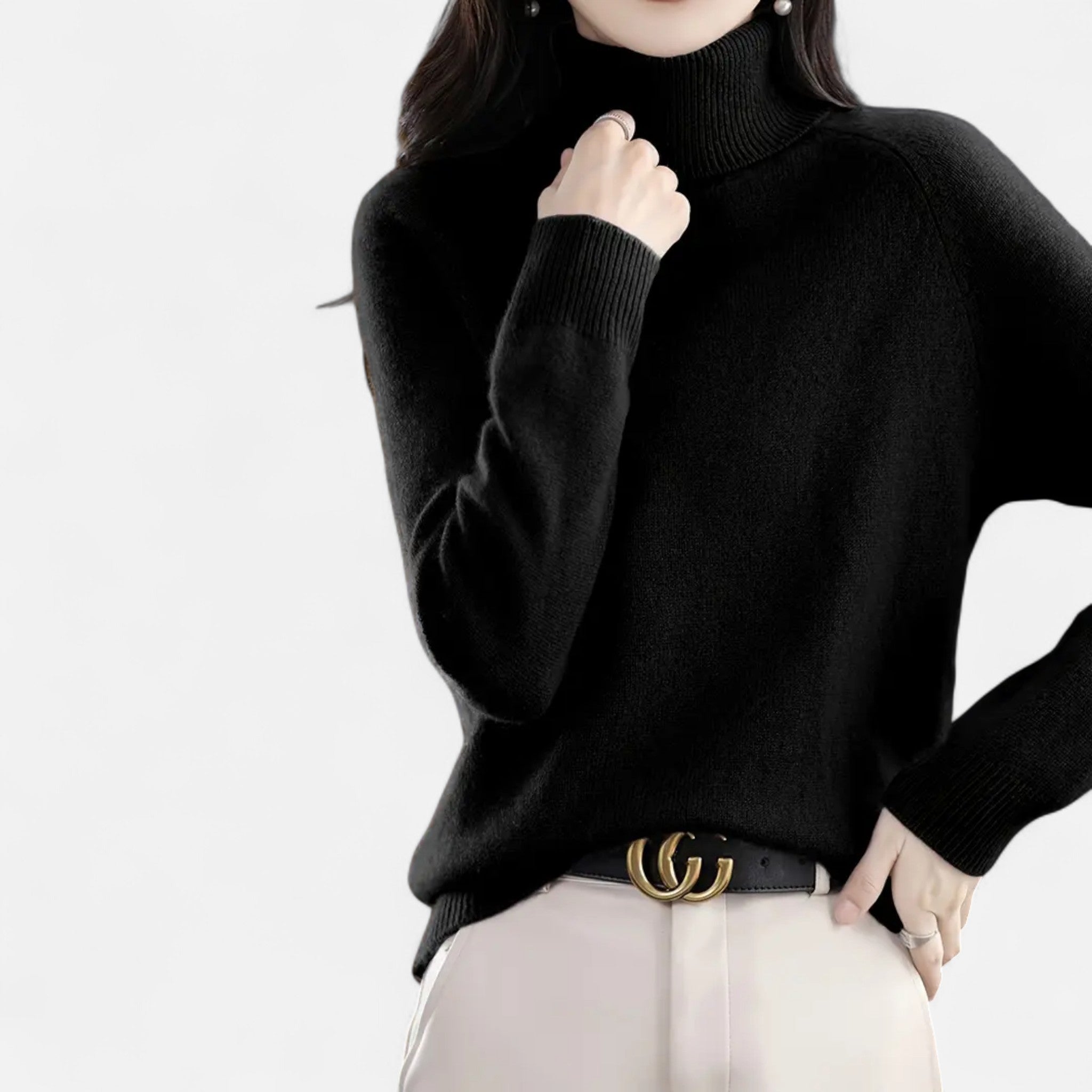 Lanavel | Women’s Classic Turtleneck Knit Sweater