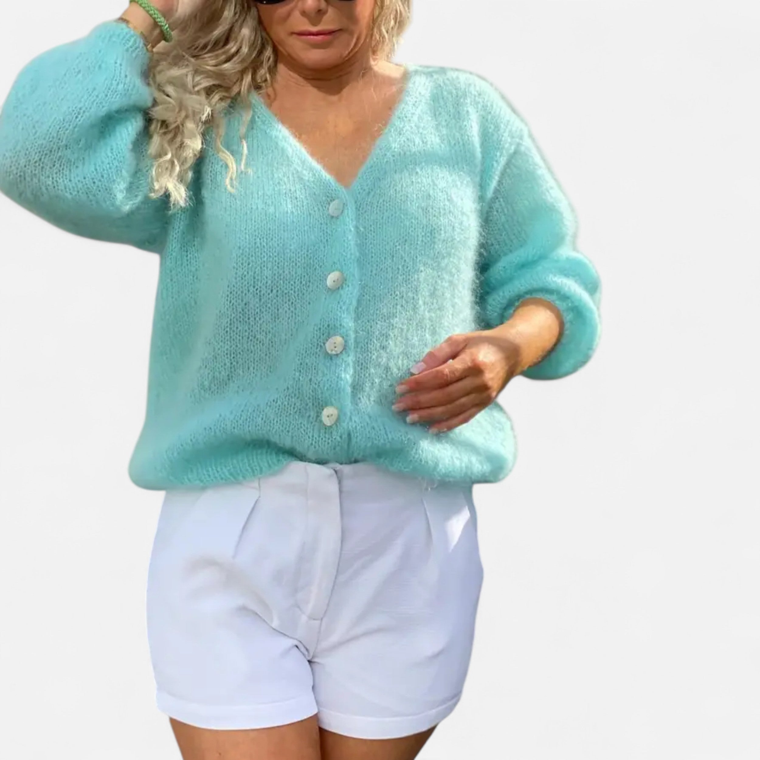 Lanavel | Women’s Spring/Autumn Korean Style Soft Loose Cardigan Sweater