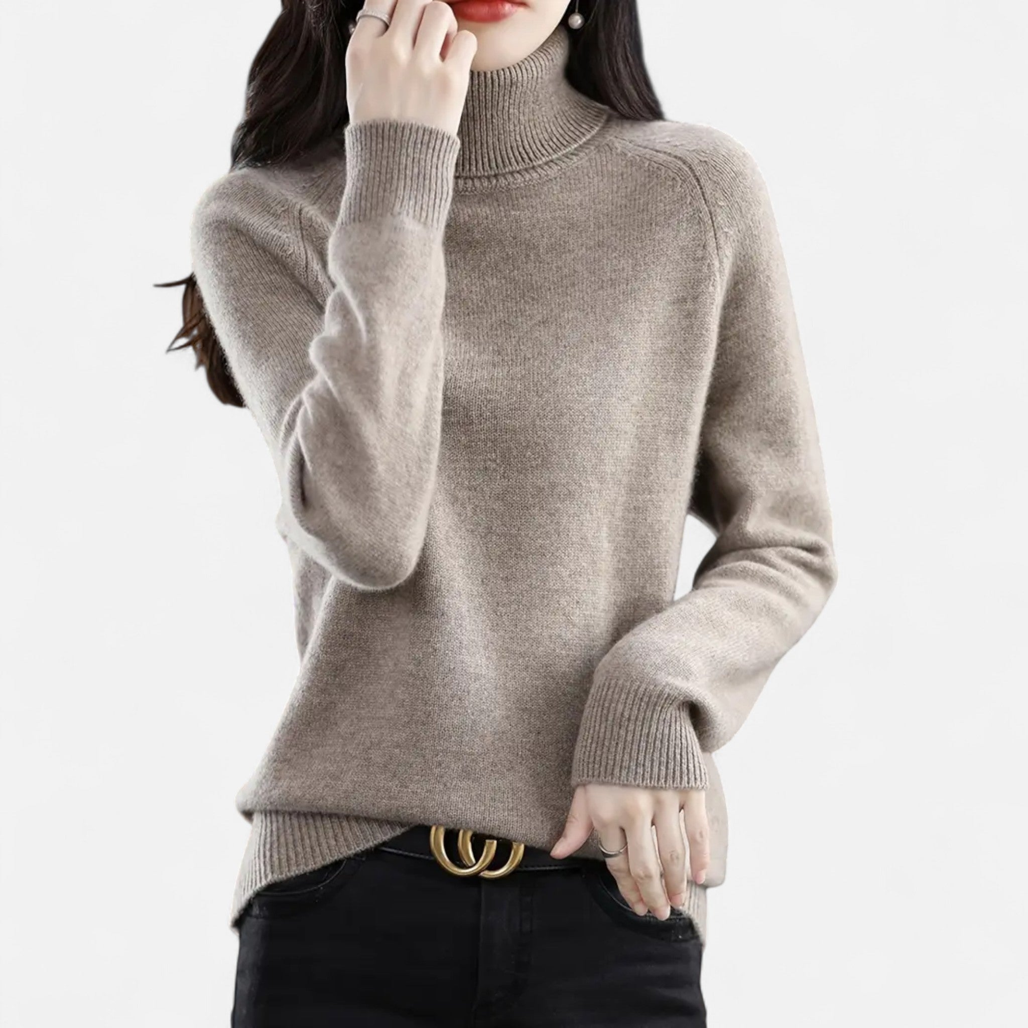 Lanavel | Women’s Classic Turtleneck Knit Sweater