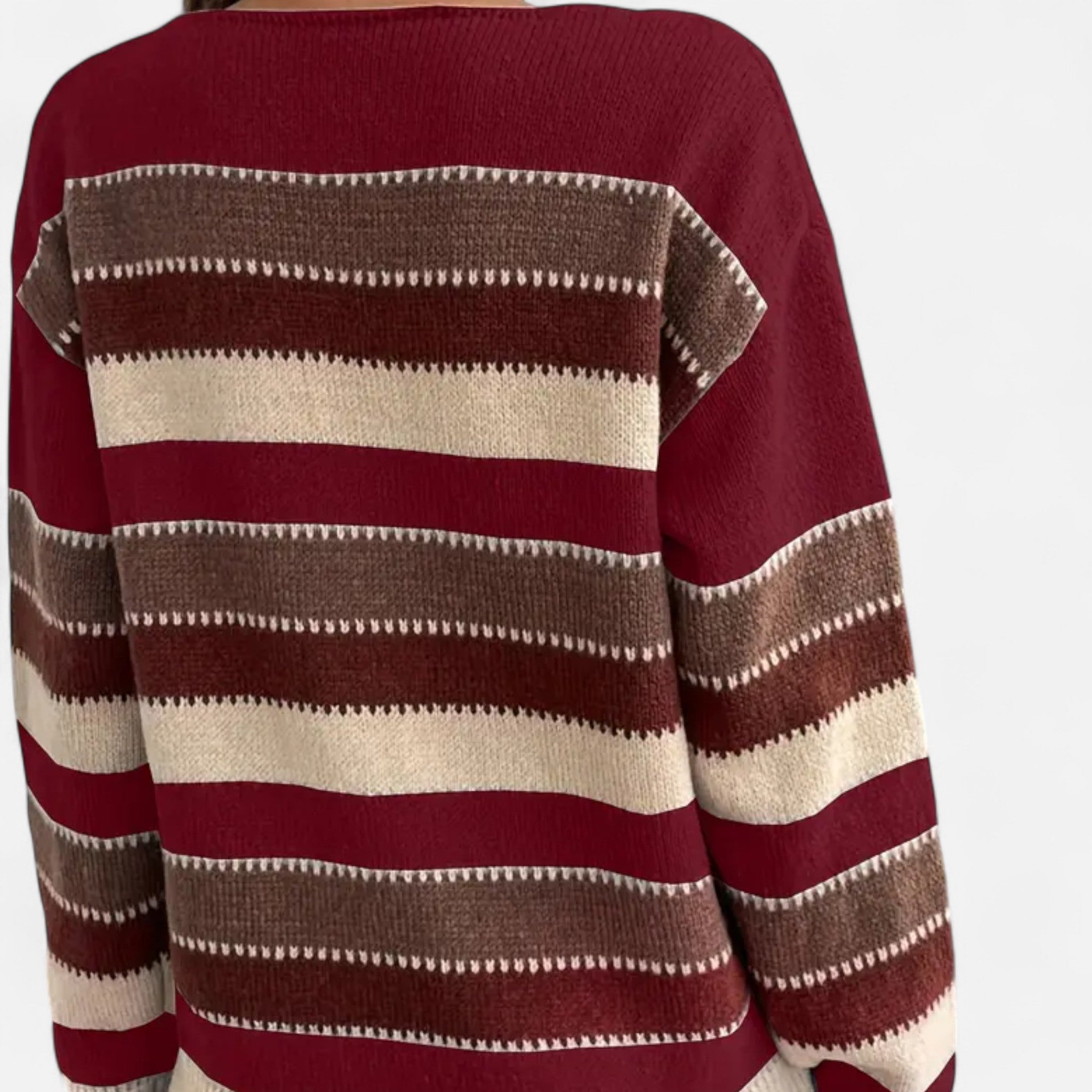 Lanavel | Women’s Vintage Casual Striped Sweater