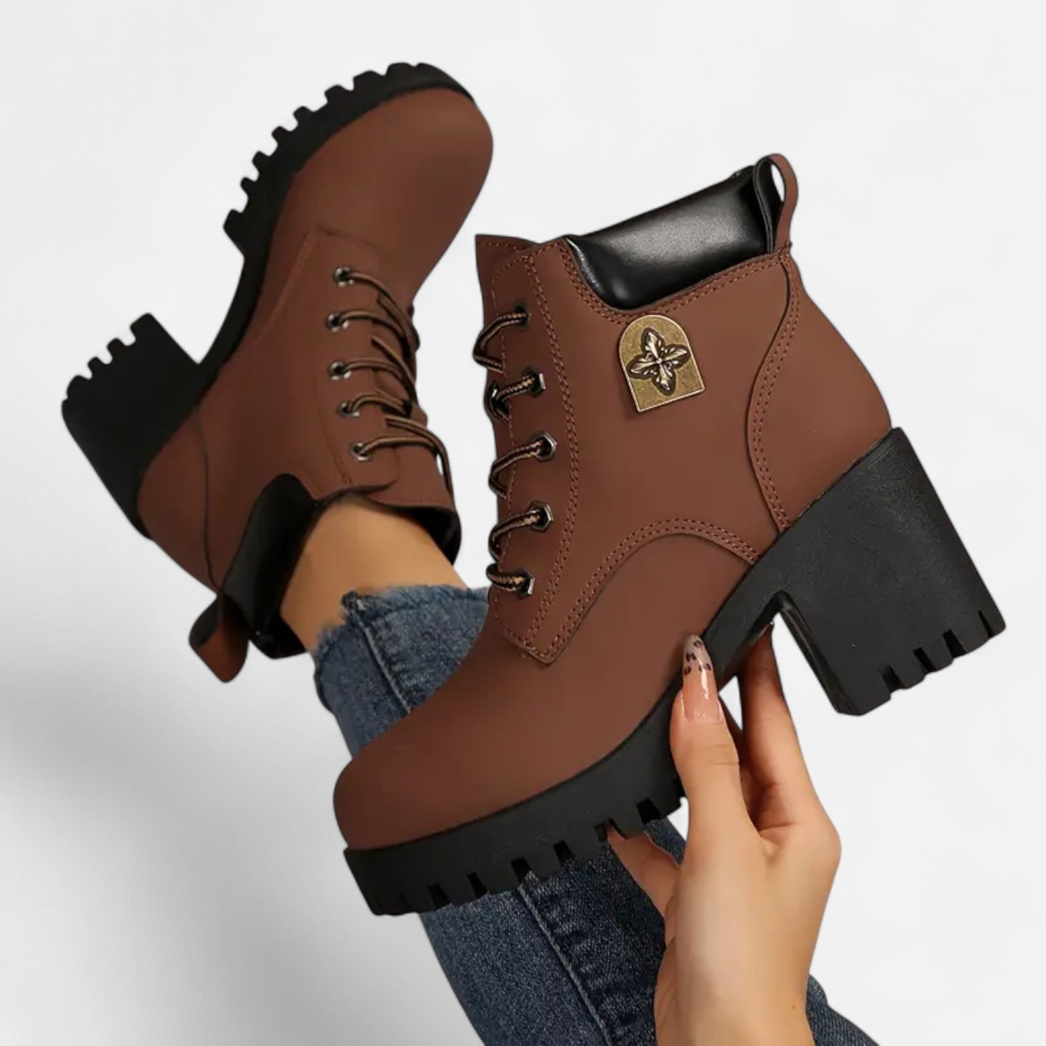 Lanavel | Women’s Lace-Up Classic Fashion Boots