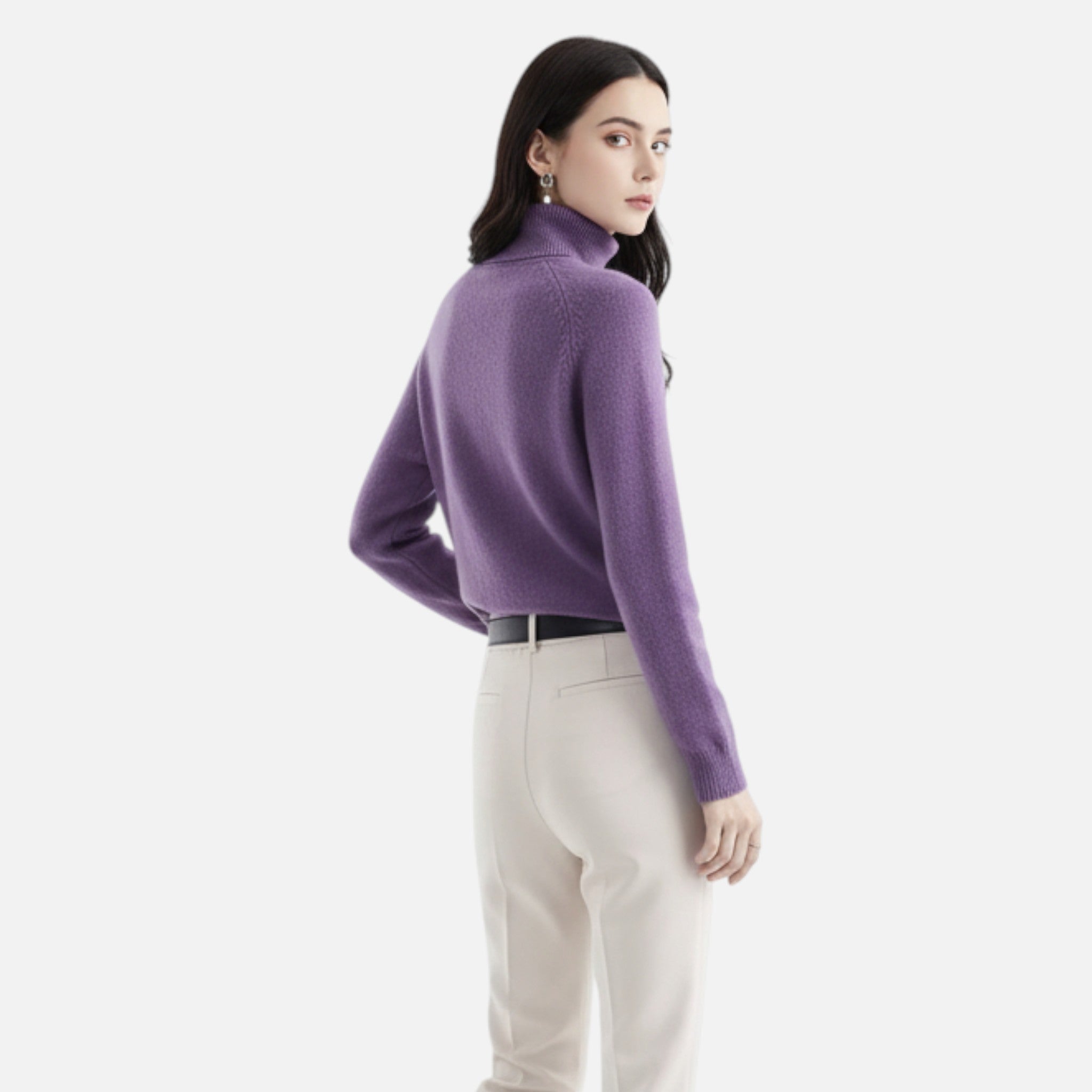 Lanavel | Women’s Classic Turtleneck Knit Sweater