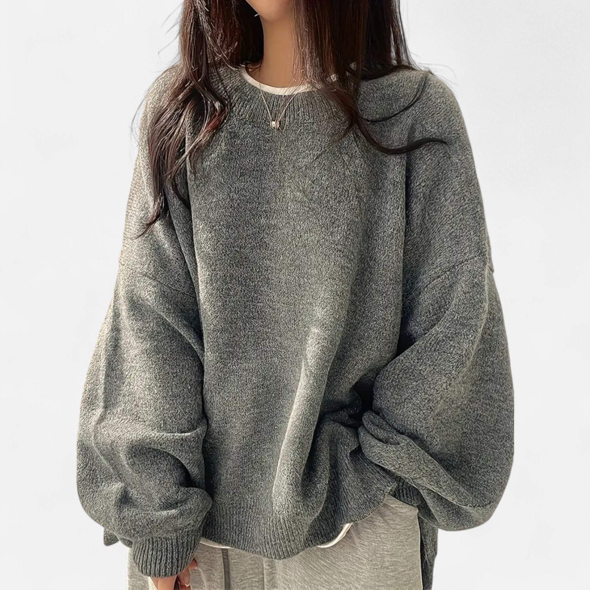 Lanavel | Women’s Classic Crew Neck Knit Sweater