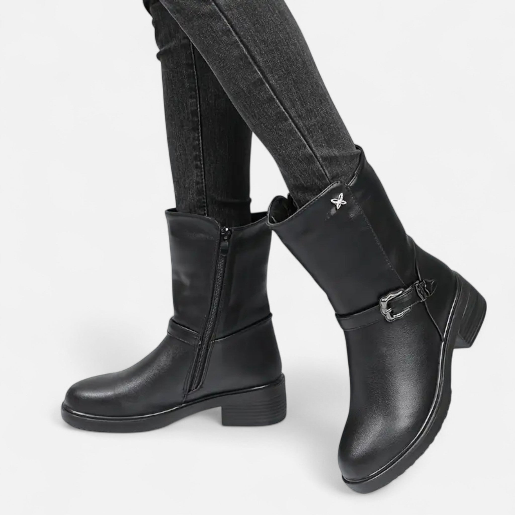 Lanavel | Women’s Fleece-Lined Mid-Calf Winter Boots