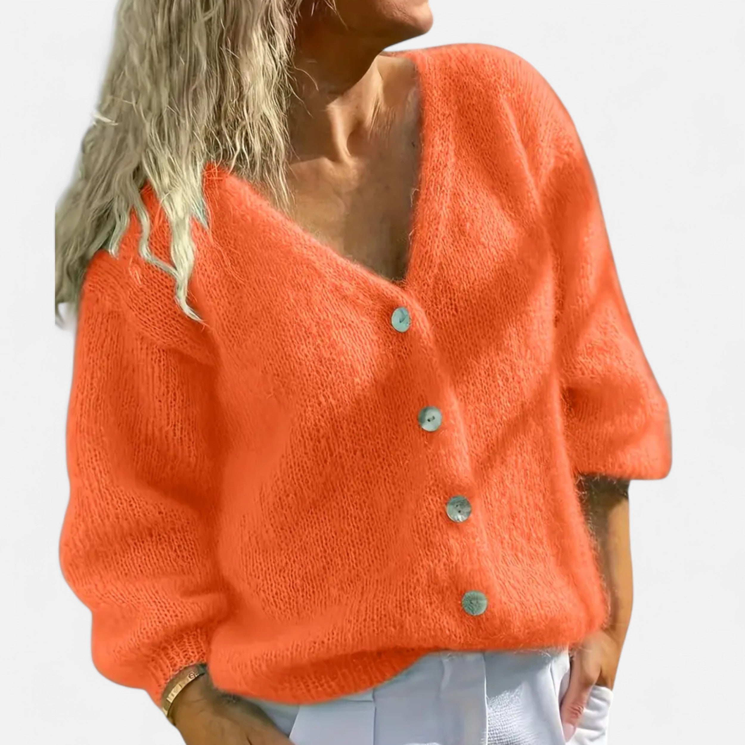 Lanavel | Women’s Spring/Autumn Korean Style Soft Loose Cardigan Sweater