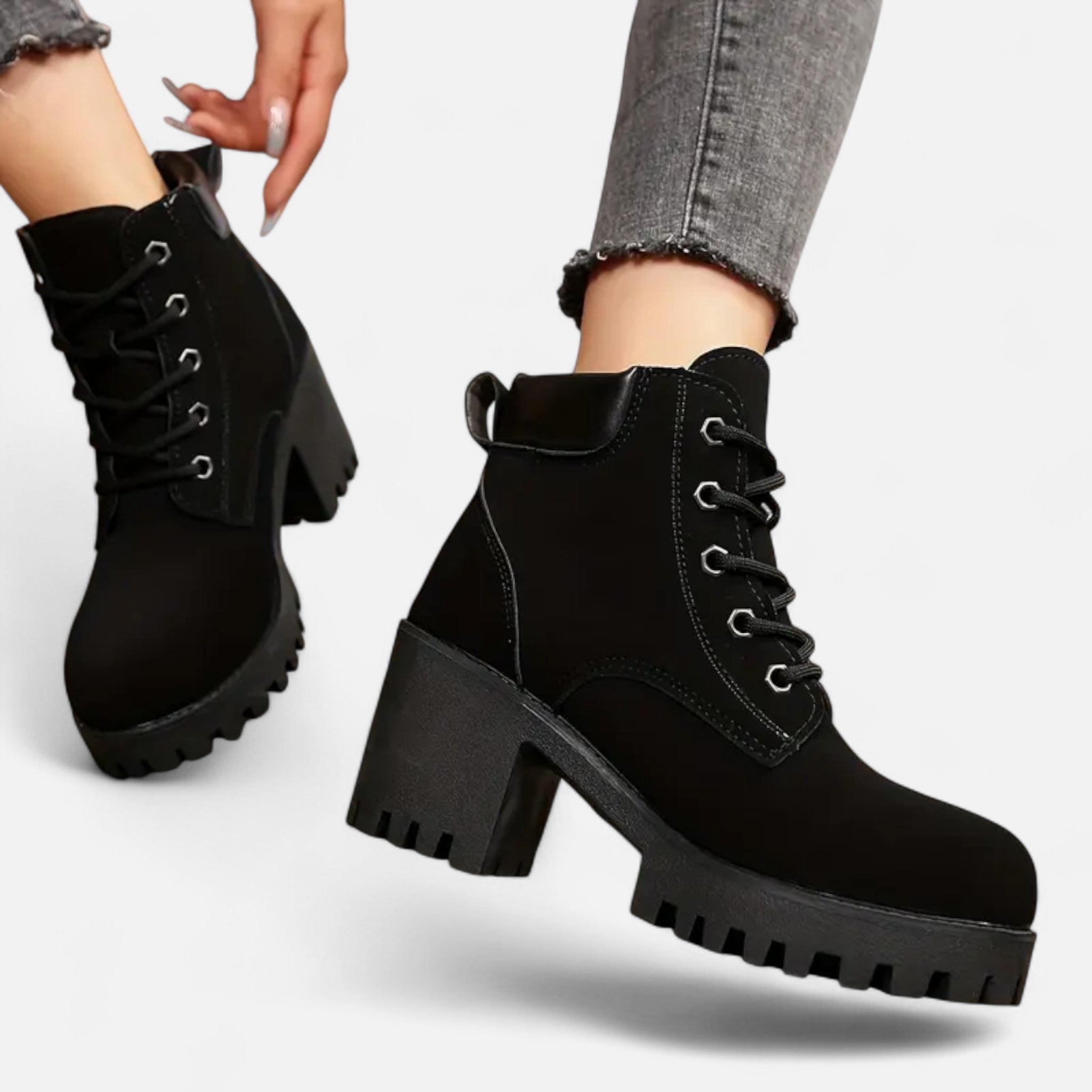Lanavel | Women’s Lace-Up Classic Fashion Boots
