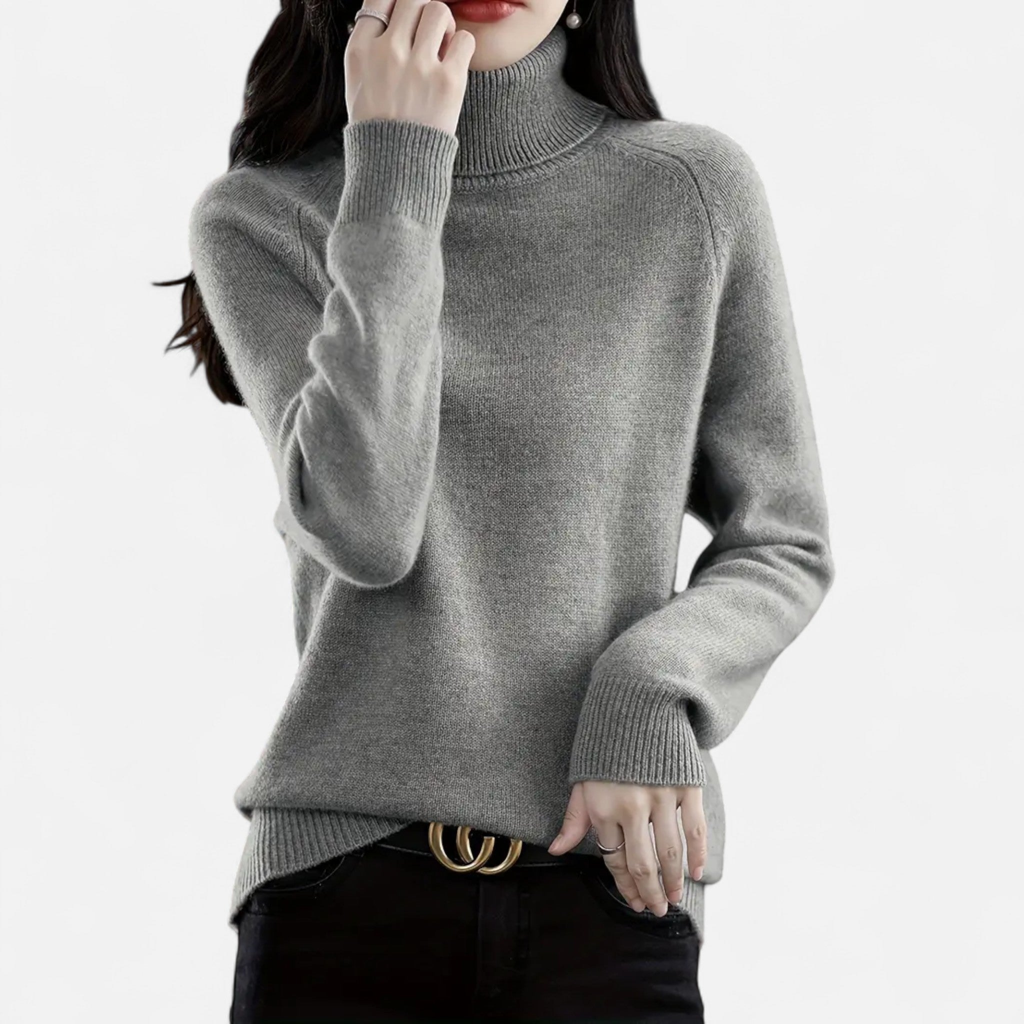 Lanavel | Women’s Classic Turtleneck Knit Sweater