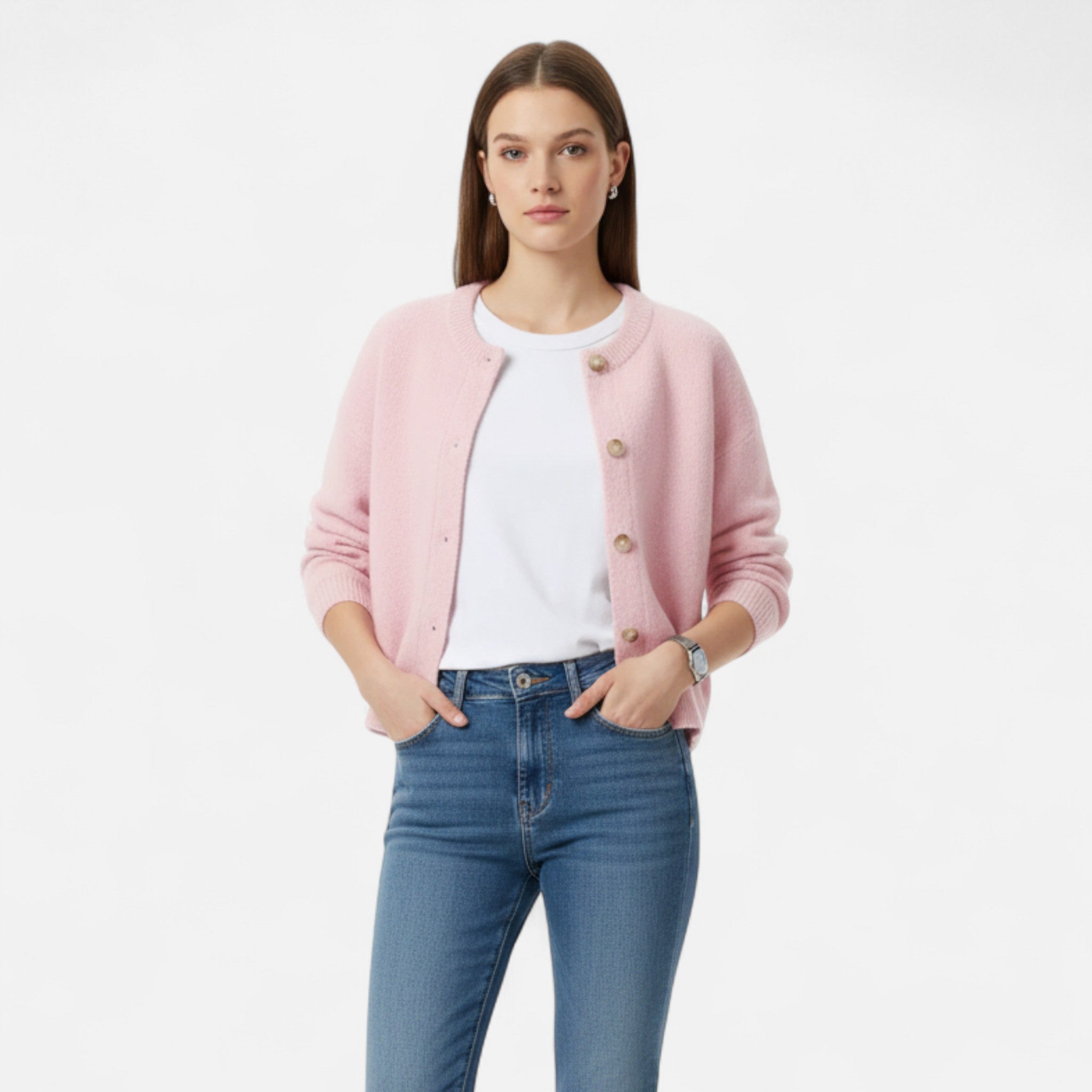 Lanavel | Women’s Classic Buttoned Knit Cardigan