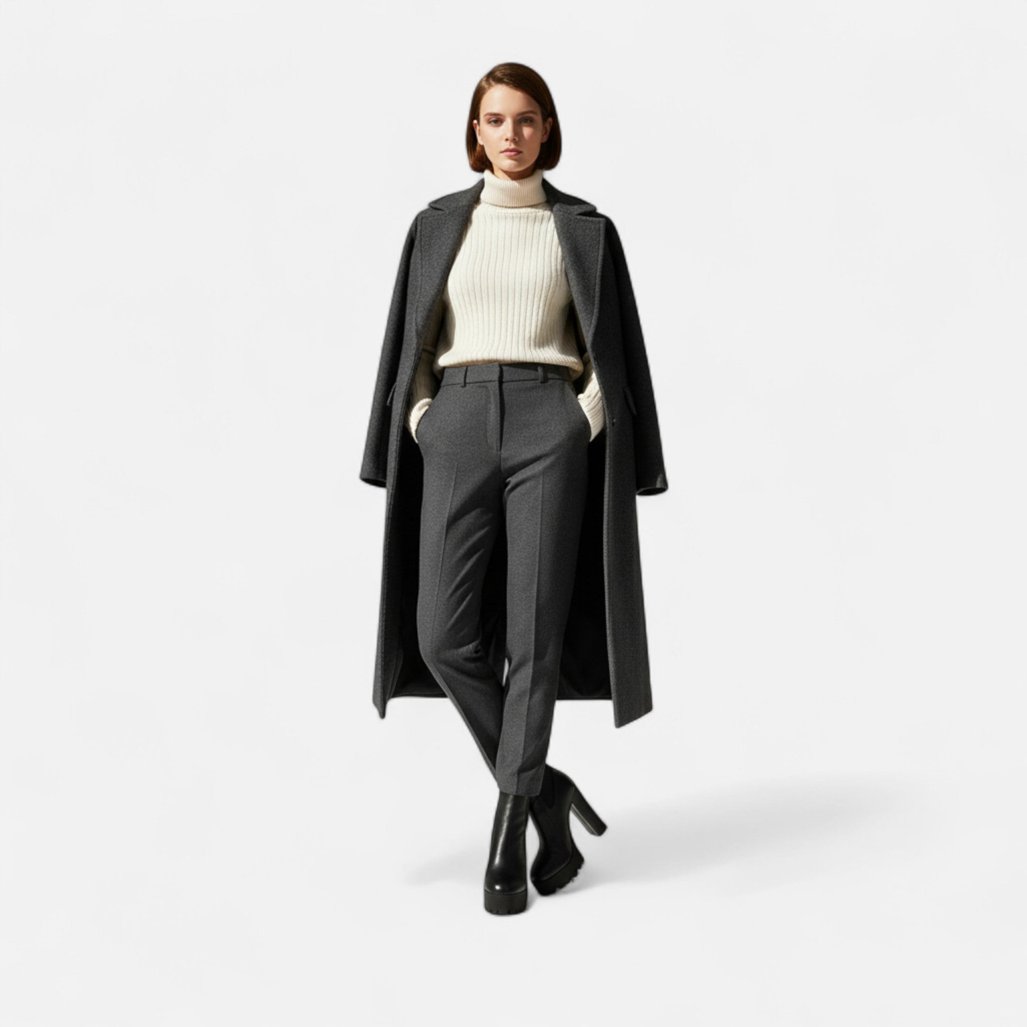 Lanavel | Women’s Platform Chunky Heel Ankle Boots