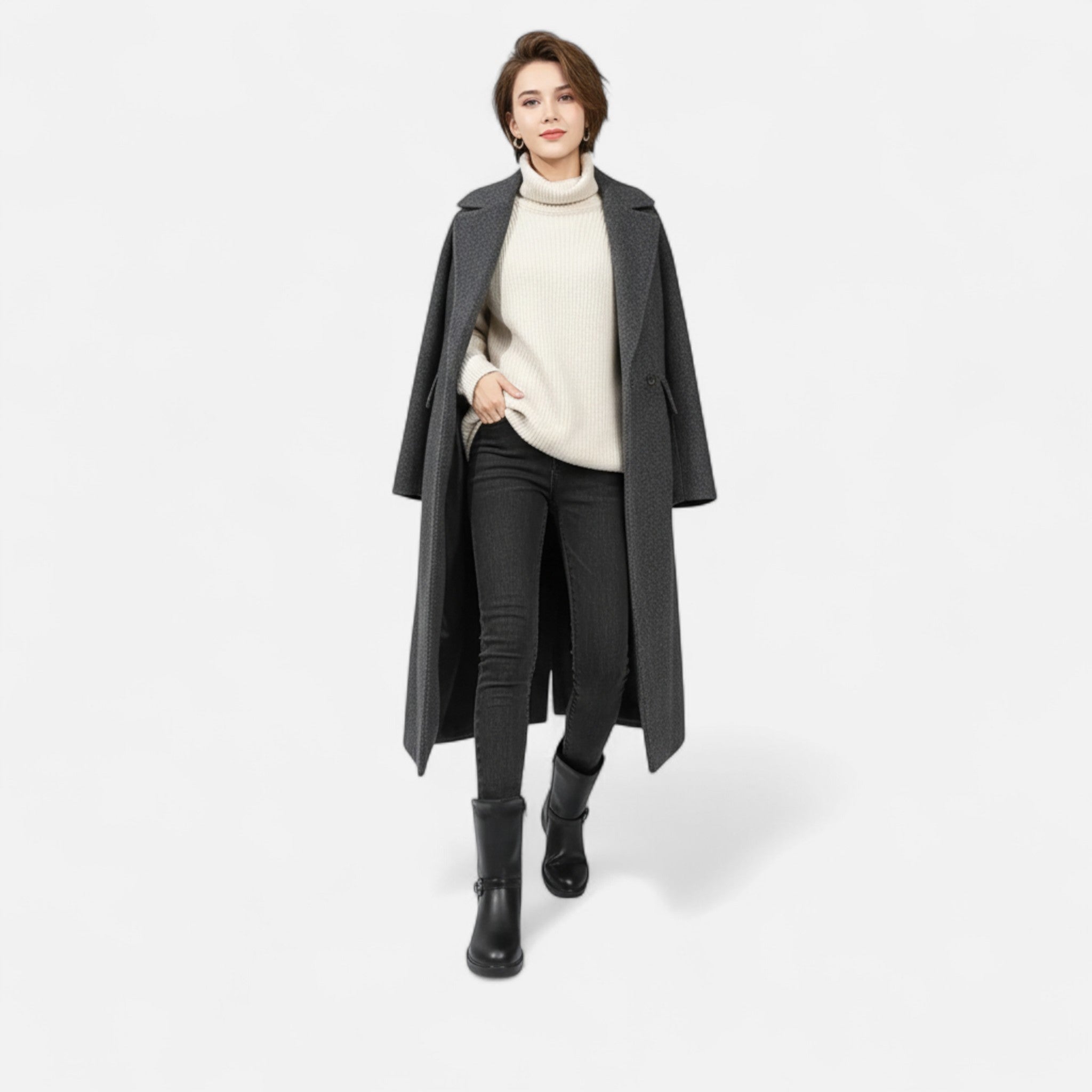 Lanavel | Women’s Fleece-Lined Mid-Calf Winter Boots