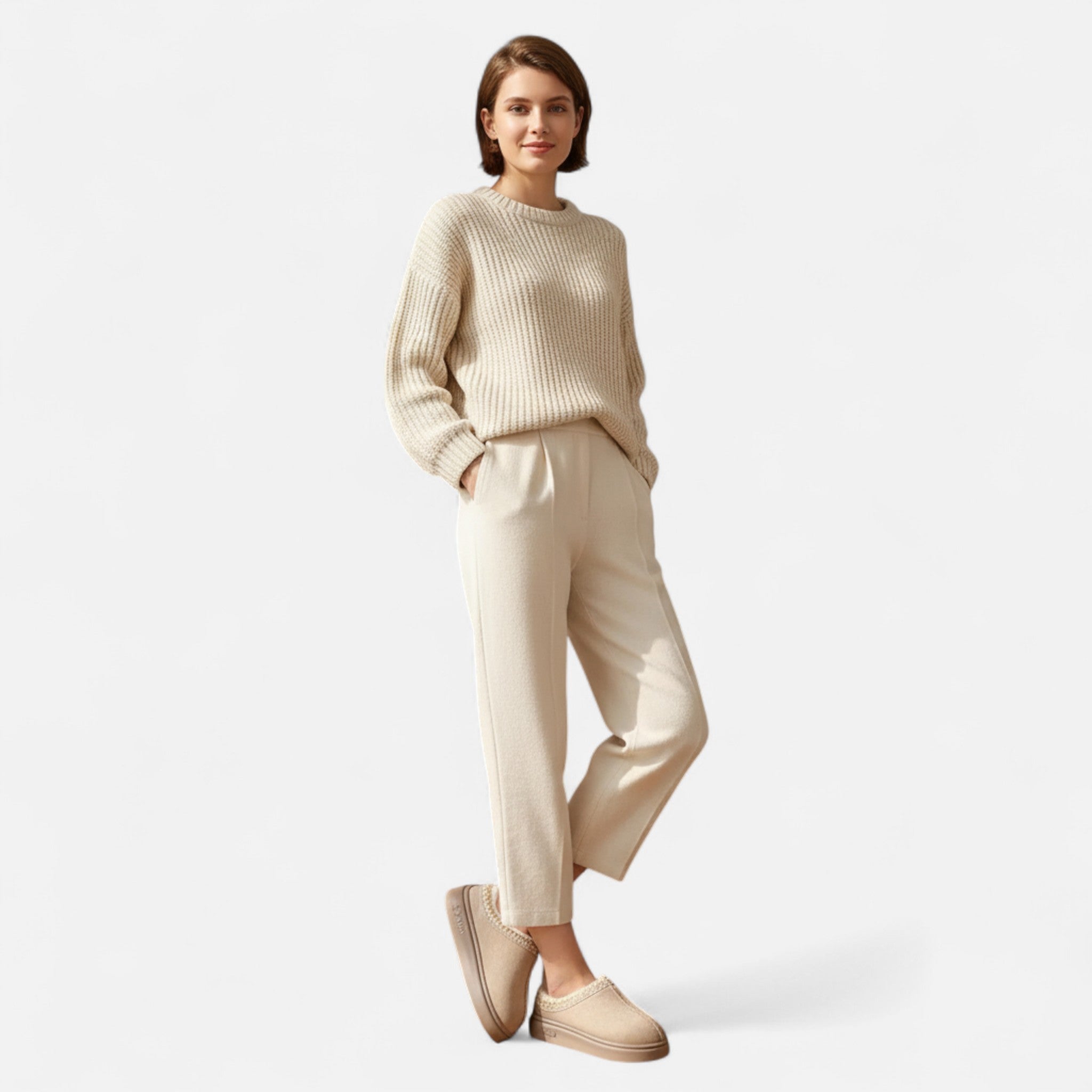 Lanavel | Women’s Elegant Lace-Trimmed Slippers