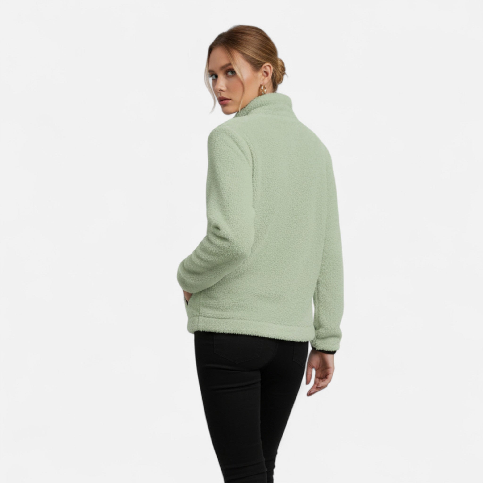 Lanavel | Women’s Autumn-Winter Half Zip Plush Sweatshirt