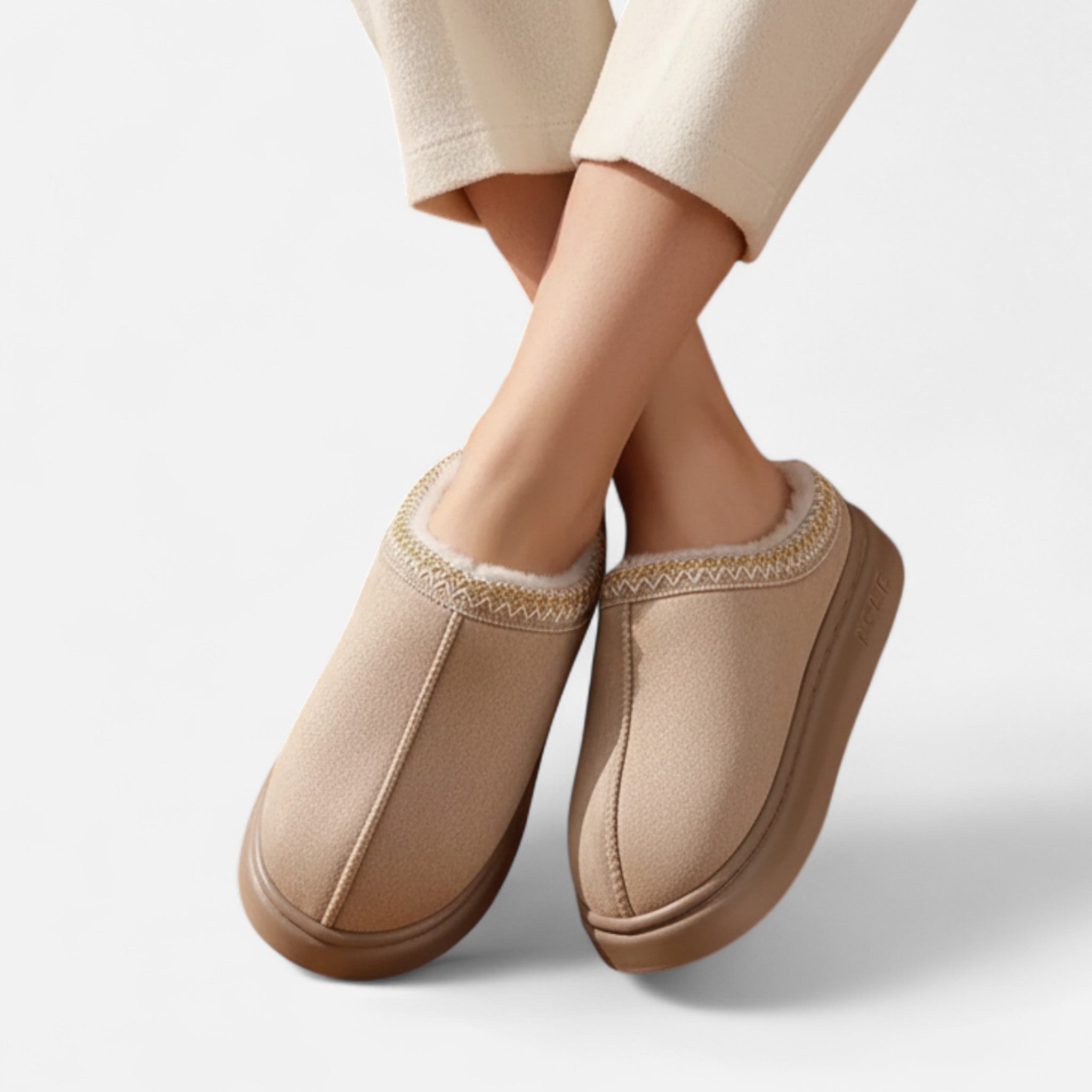 Lanavel | Women’s Elegant Lace-Trimmed Slippers