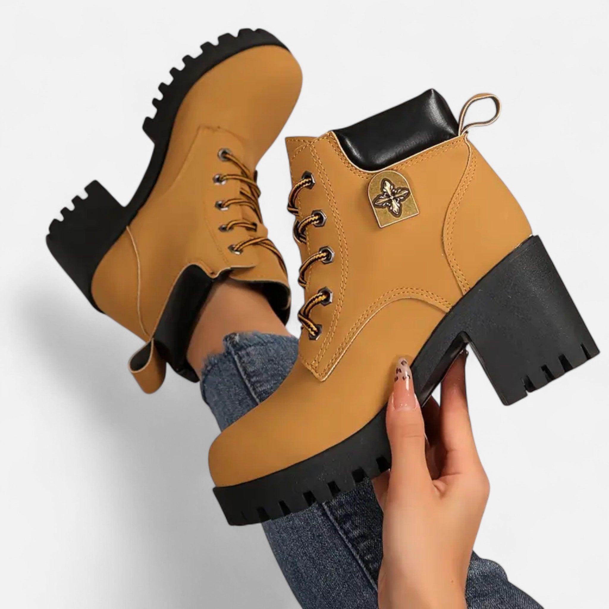 Lanavel | Women’s Lace-Up Classic Fashion Boots