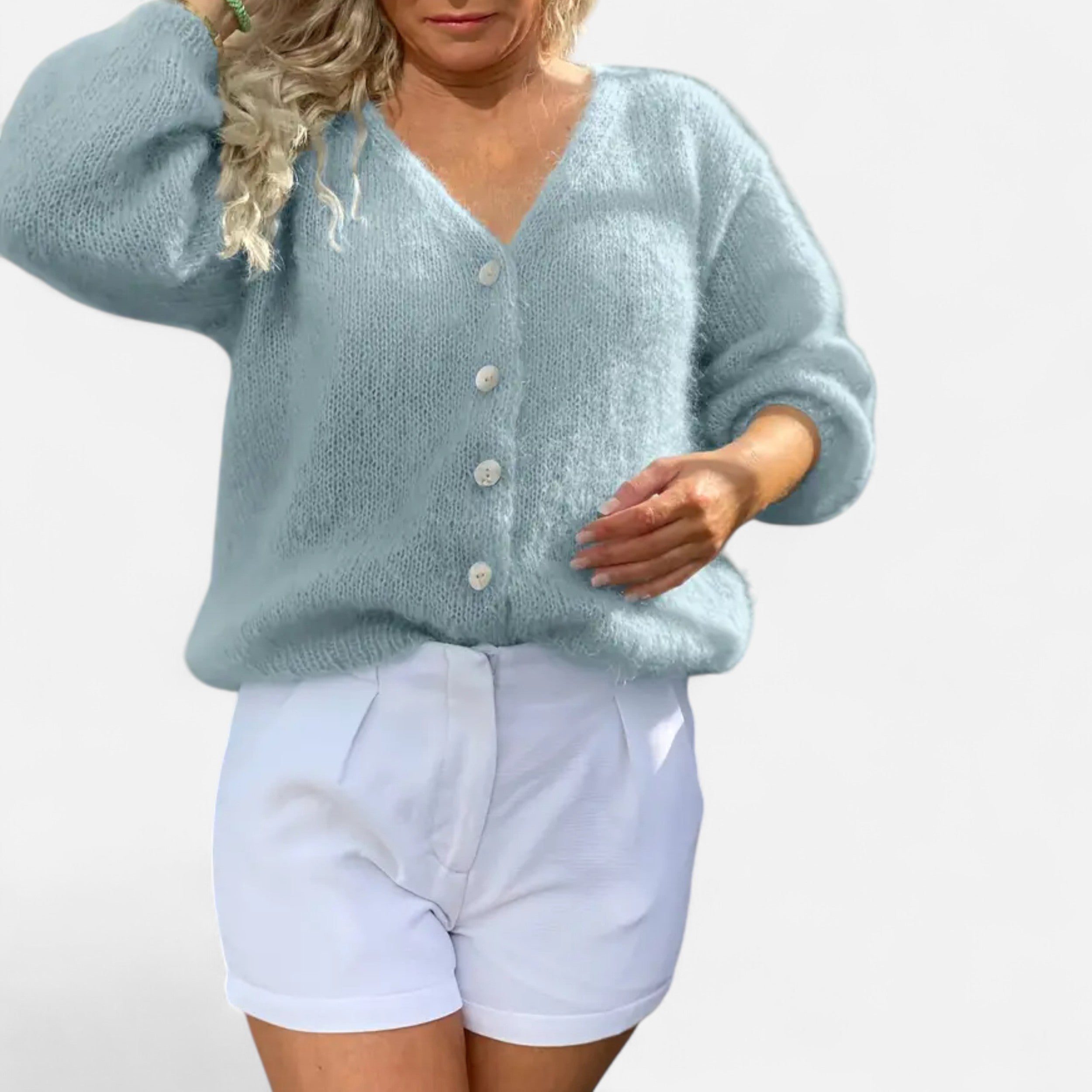 Lanavel | Women’s Spring/Autumn Korean Style Soft Loose Cardigan Sweater