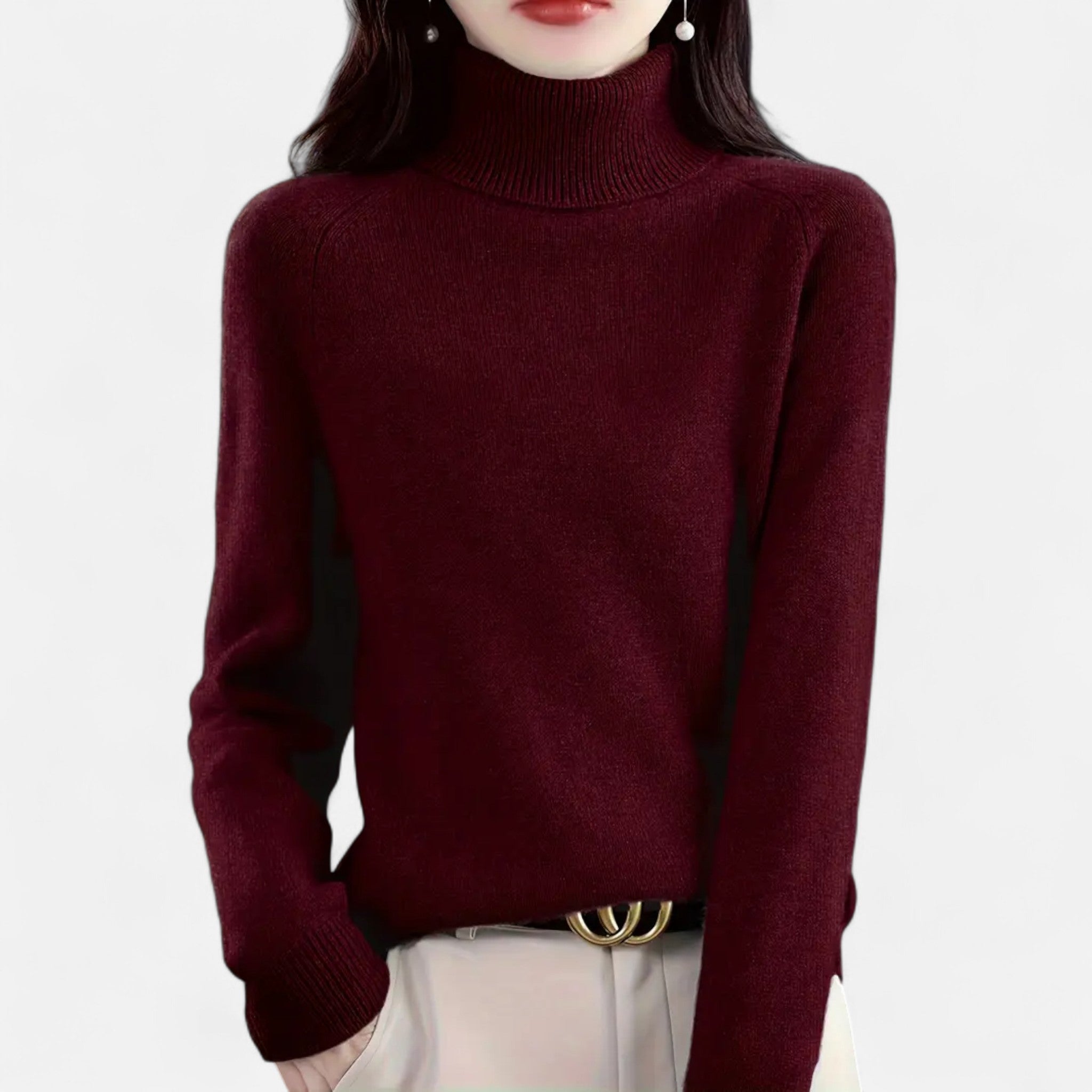 Lanavel | Women’s Classic Turtleneck Knit Sweater