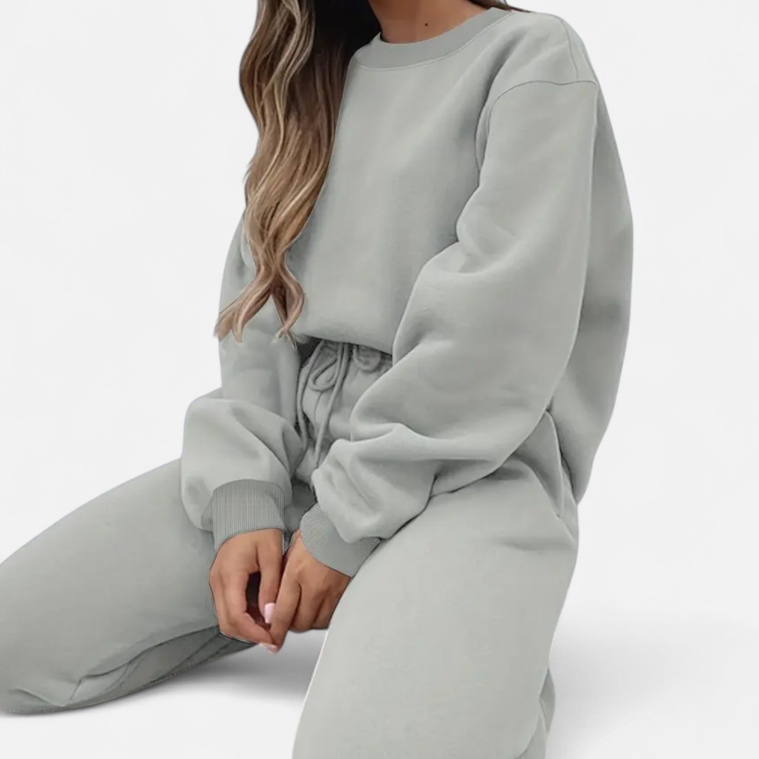 Lanavel | Women’s Casual Two-Piece Pullover & Drawstring Pants Set