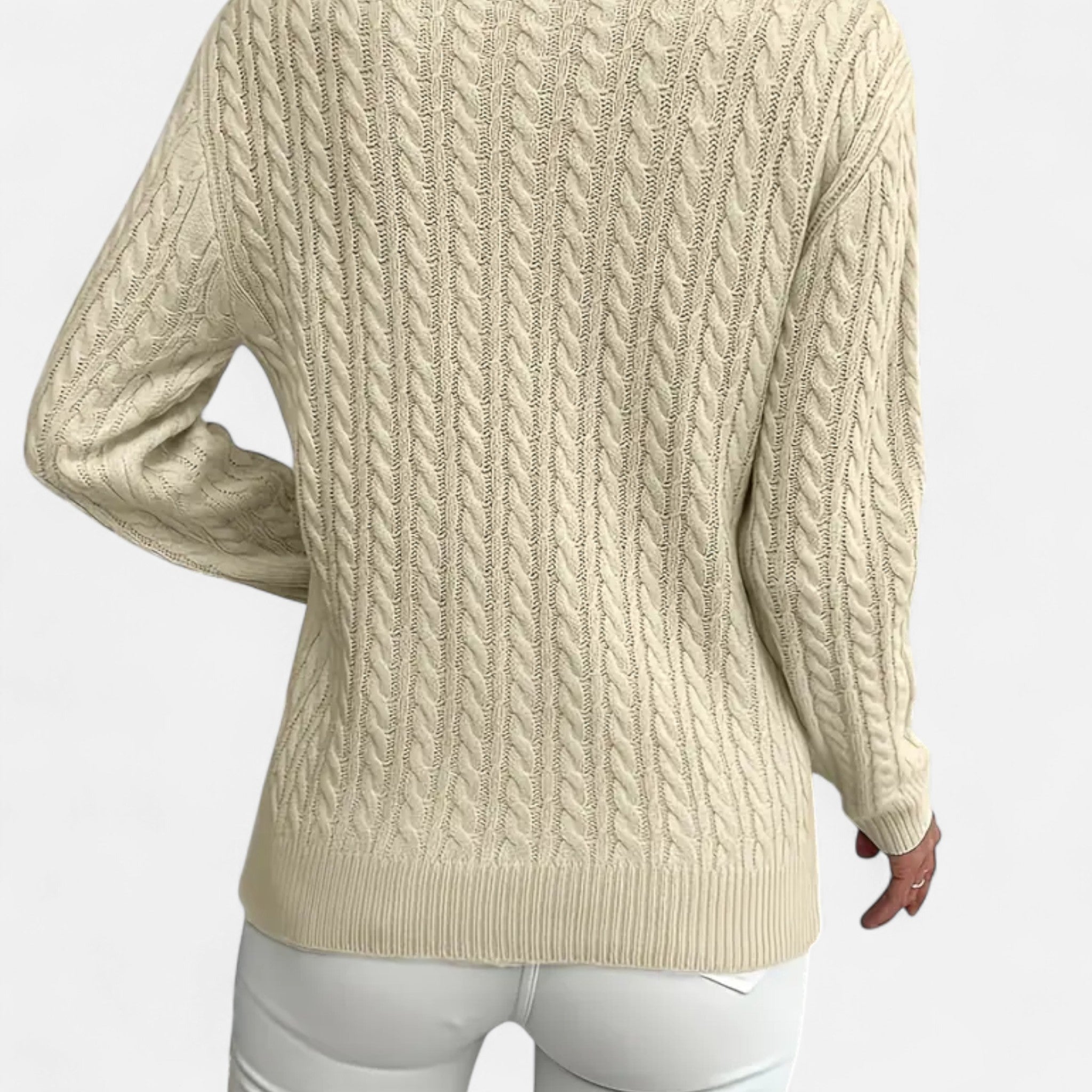 Lanavel | Women’s Casual Loose-Fit Round Neck Sweater