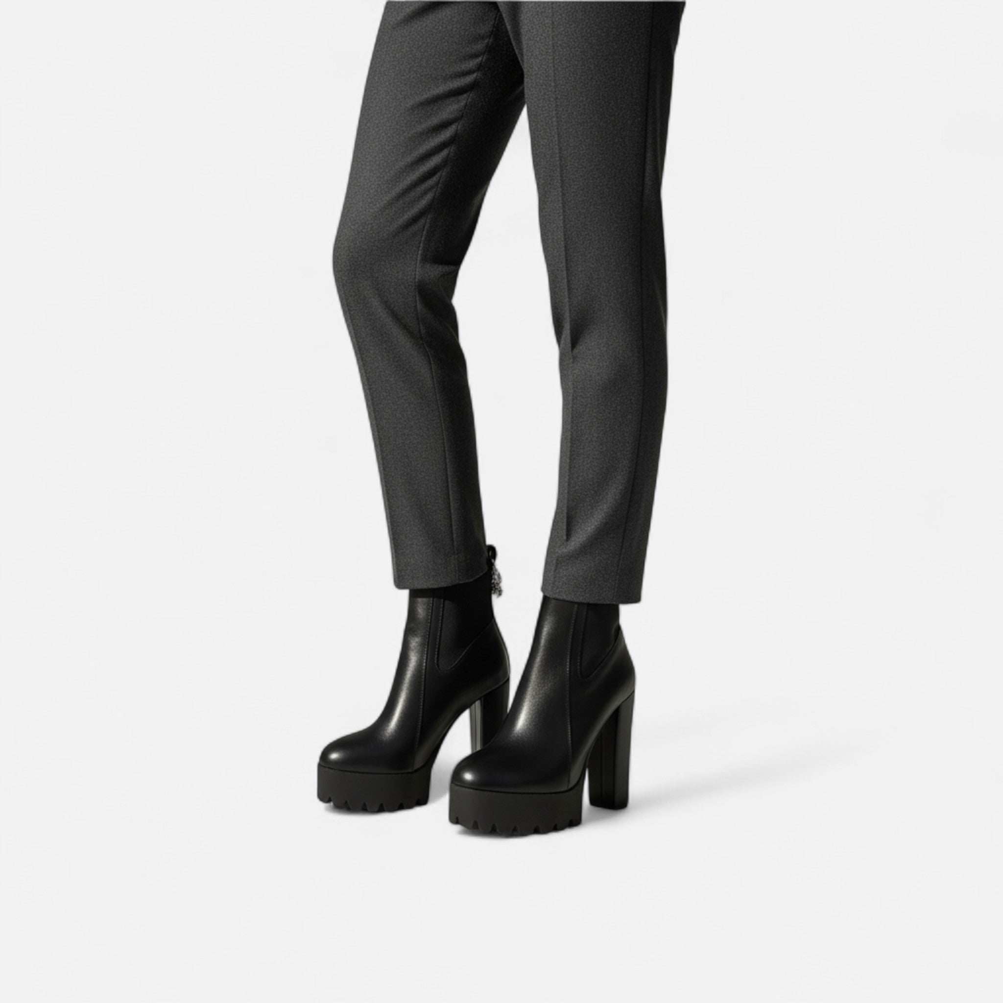 Lanavel | Women’s Platform Chunky Heel Ankle Boots