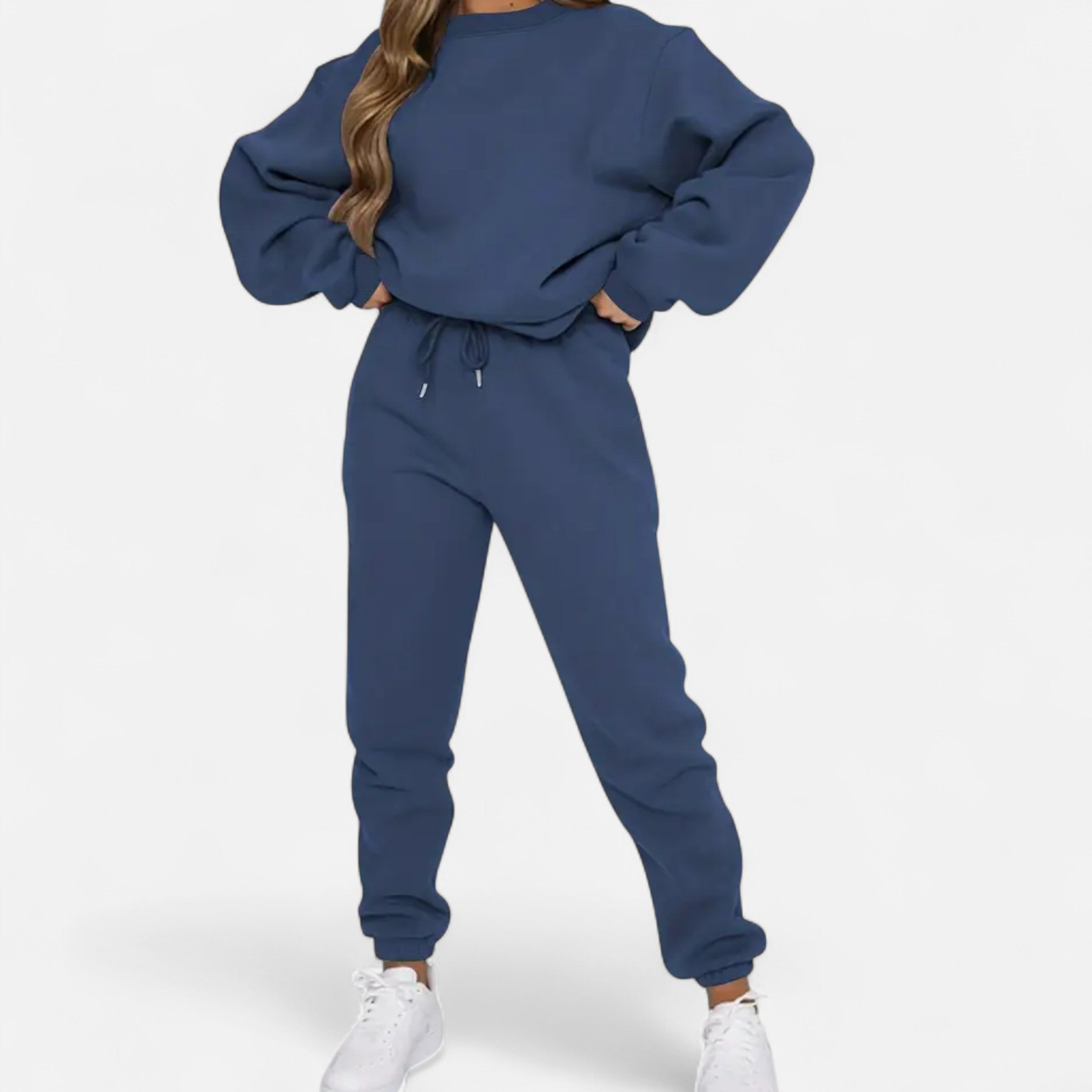 Lanavel | Women’s Casual Two-Piece Pullover & Drawstring Pants Set