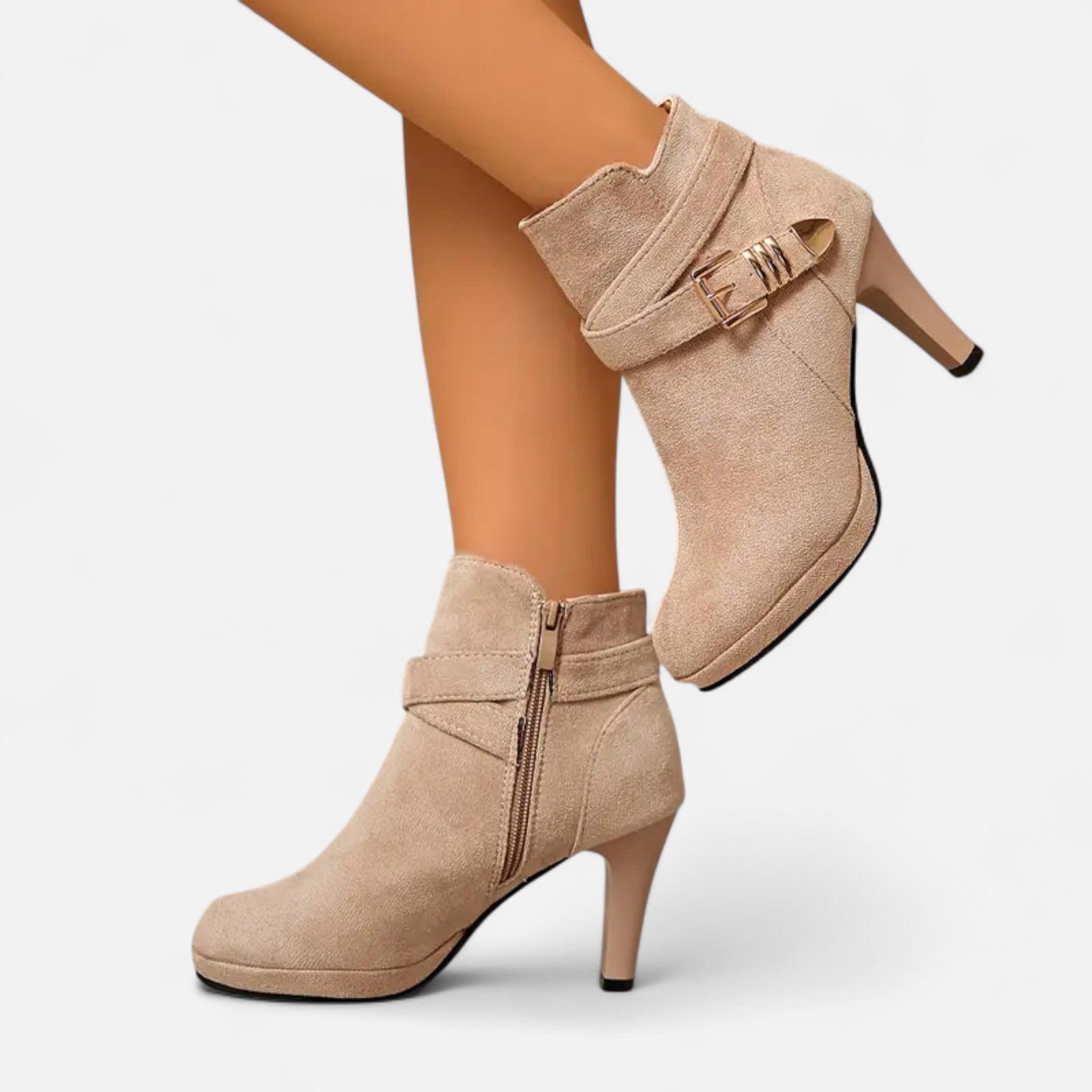 Lanavel | Women’s Platform Chunky Heel Ankle Boots