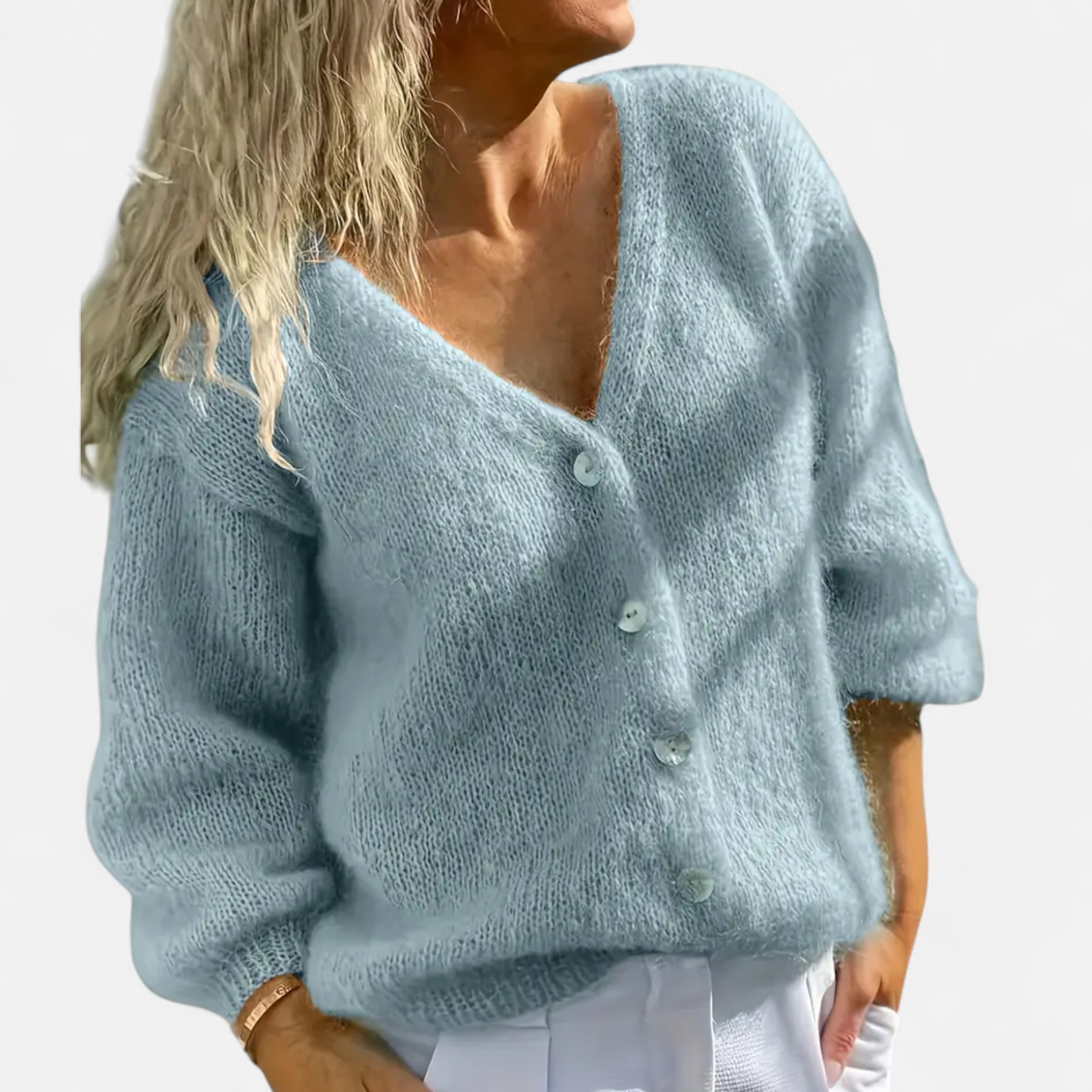 Lanavel | Women’s Spring/Autumn Korean Style Soft Loose Cardigan Sweater