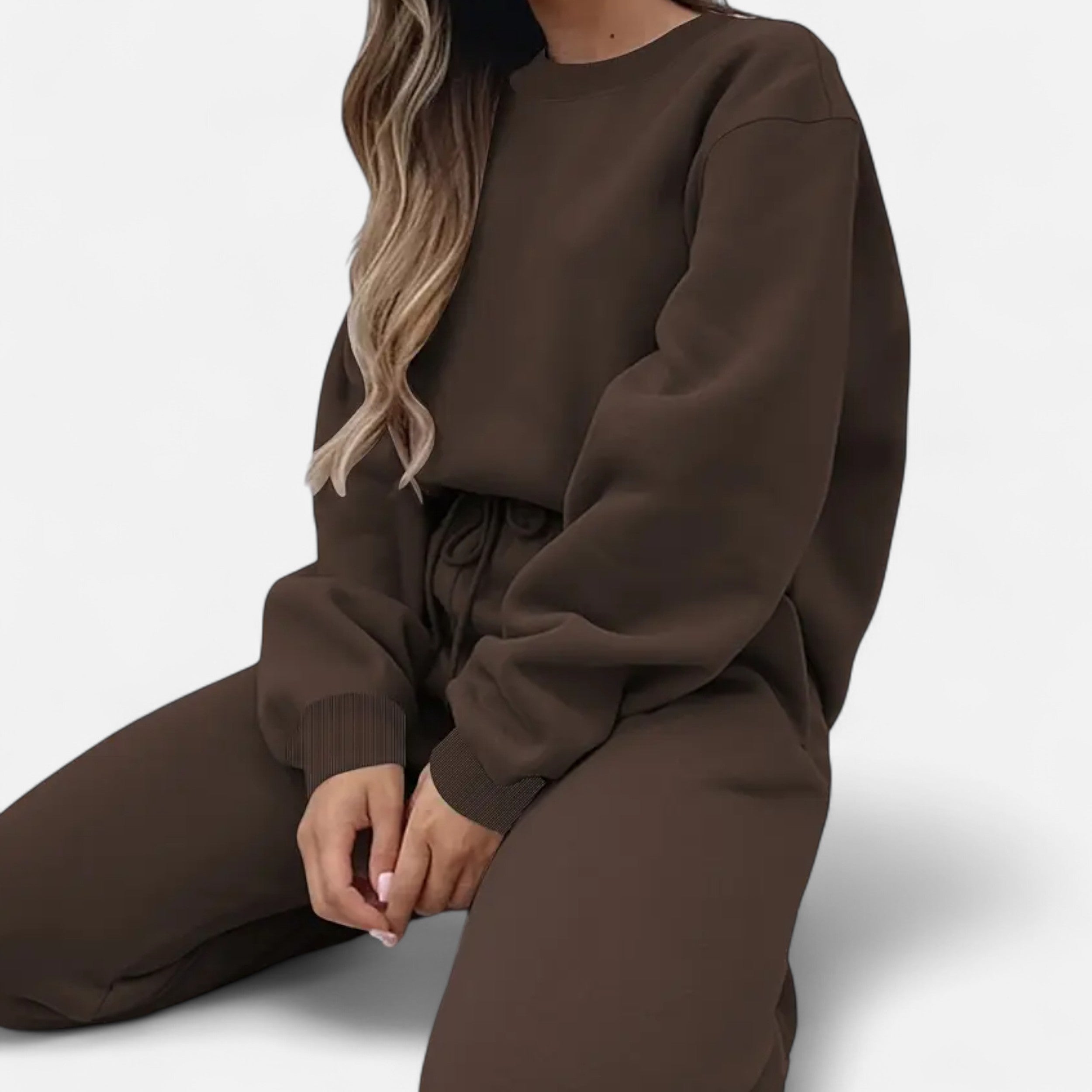 Lanavel | Women’s Casual Two-Piece Pullover & Drawstring Pants Set