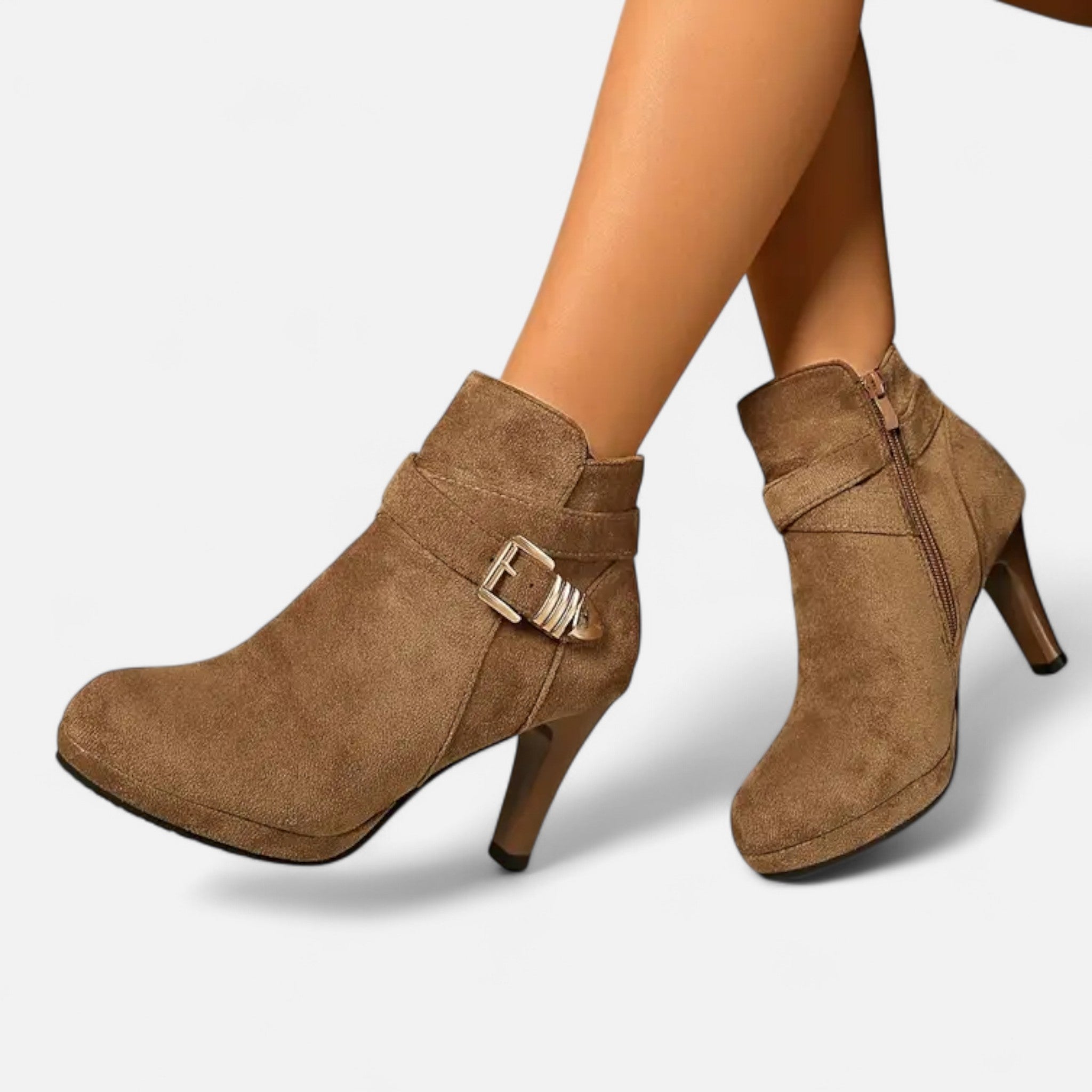 Lanavel | Women’s Platform Chunky Heel Ankle Boots