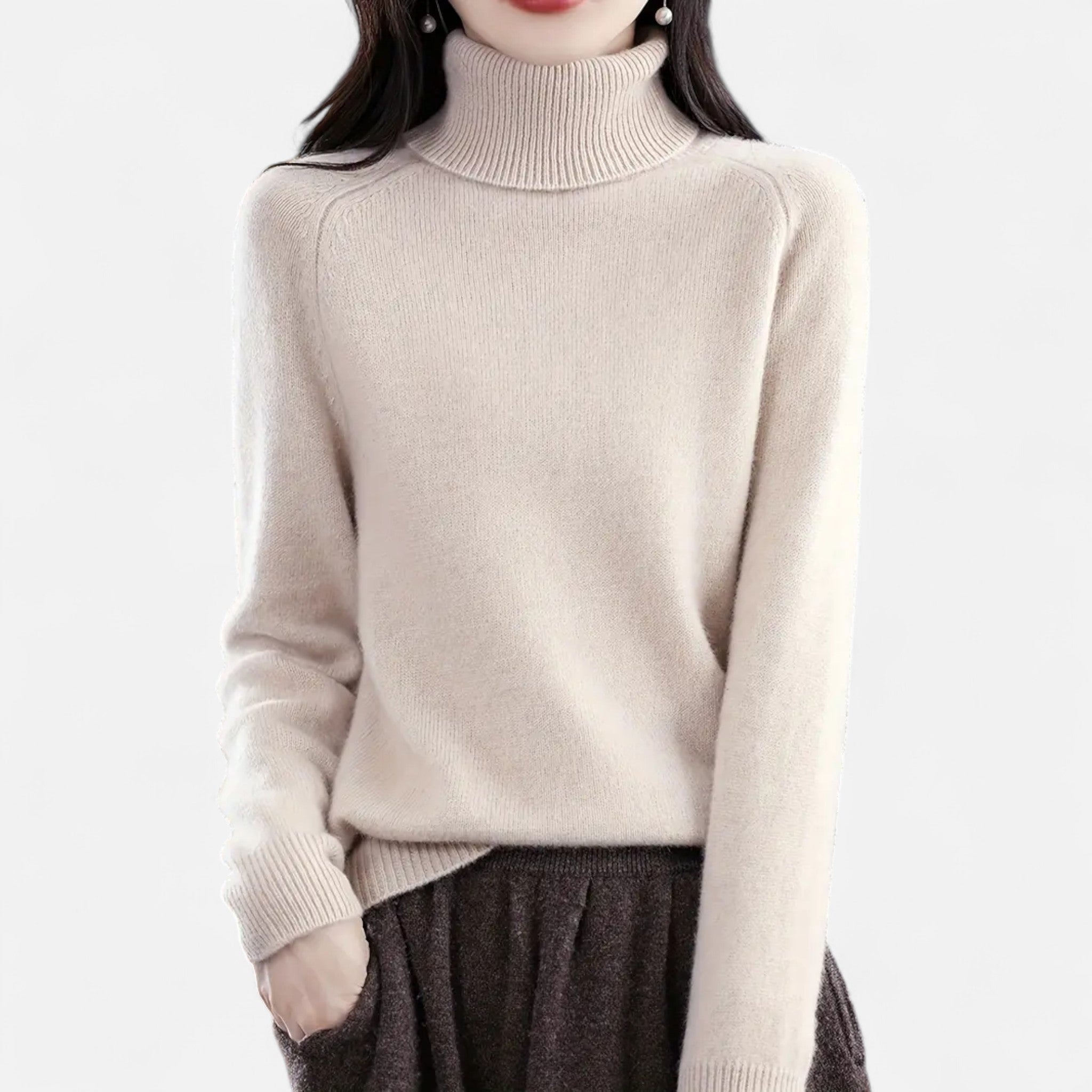 Lanavel | Women’s Classic Turtleneck Knit Sweater