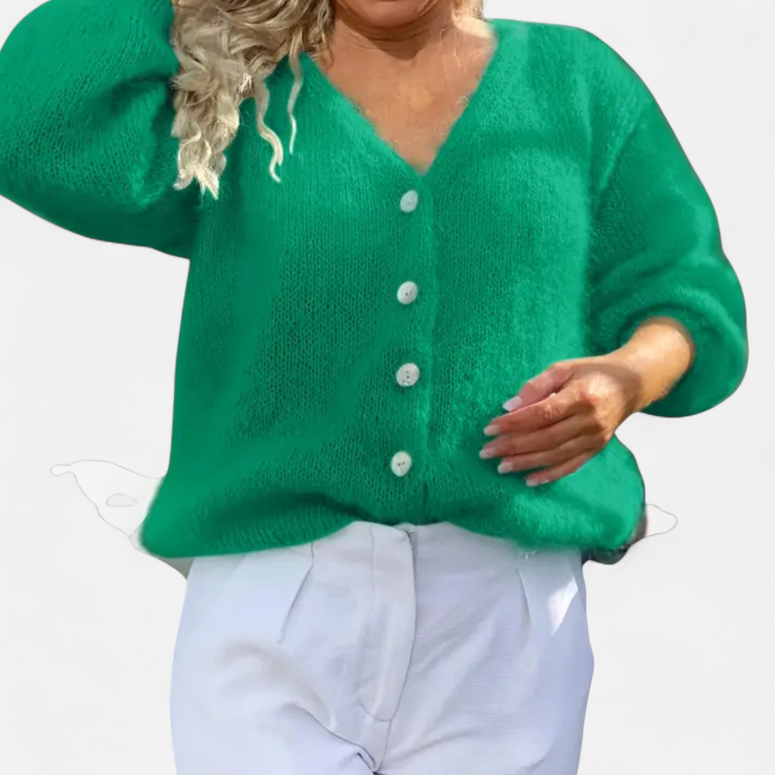 Lanavel | Women’s Spring/Autumn Korean Style Soft Loose Cardigan Sweater