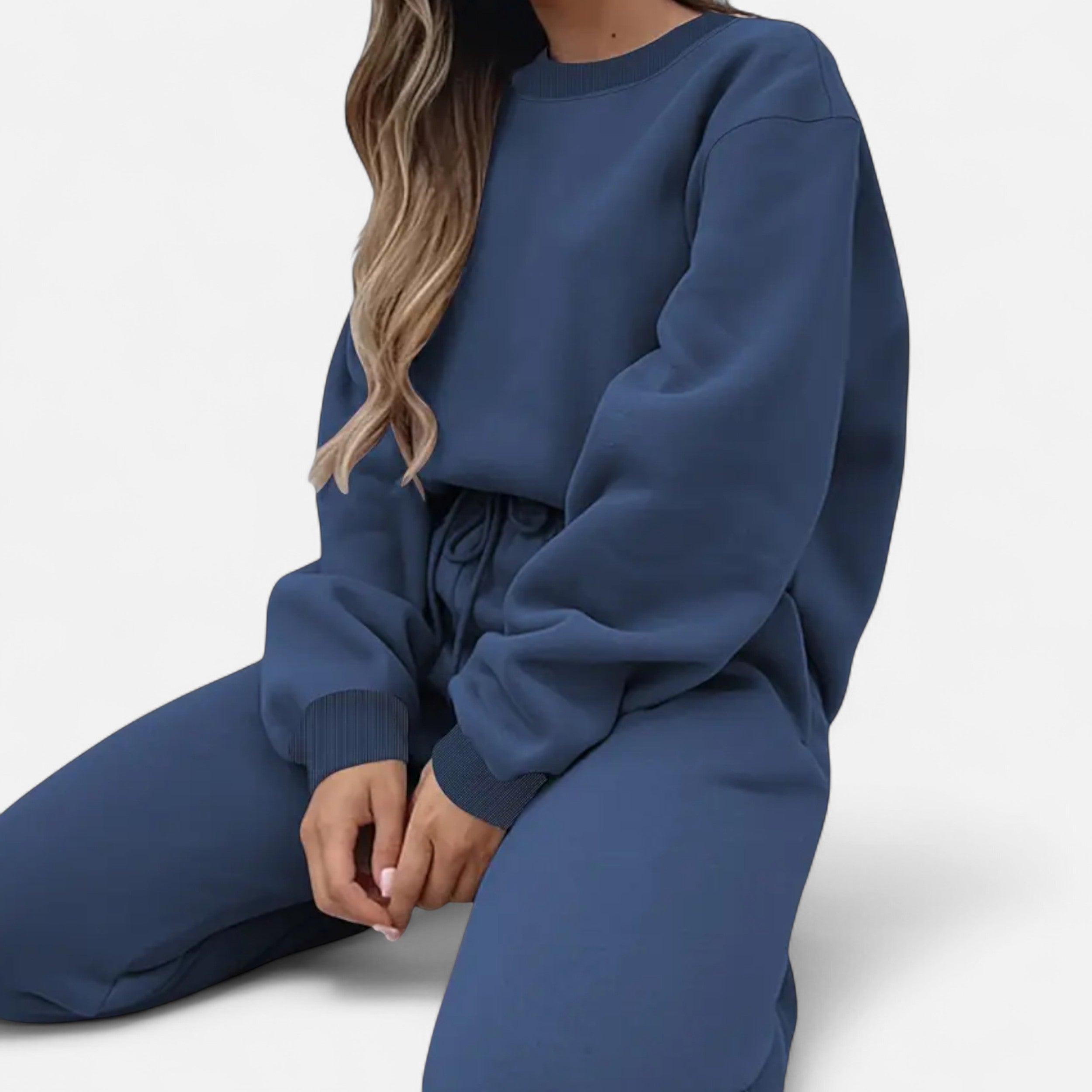 Lanavel | Women’s Casual Two-Piece Pullover & Drawstring Pants Set
